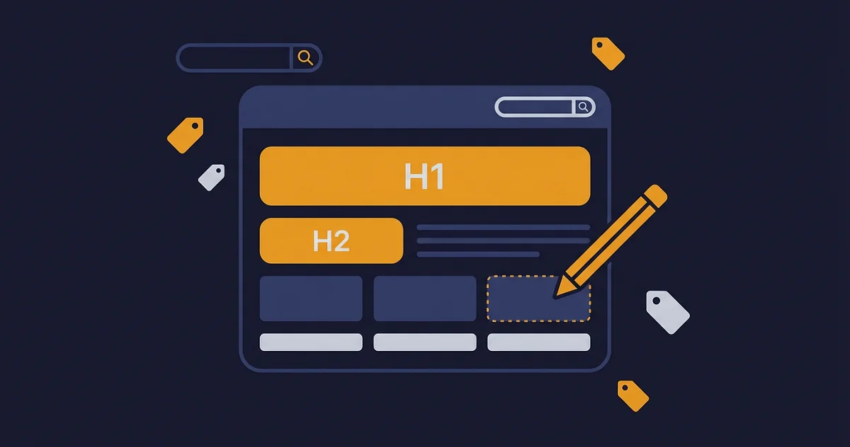 Sayfa içi SEO analizi kontrol listesi ve HTML yapısı
